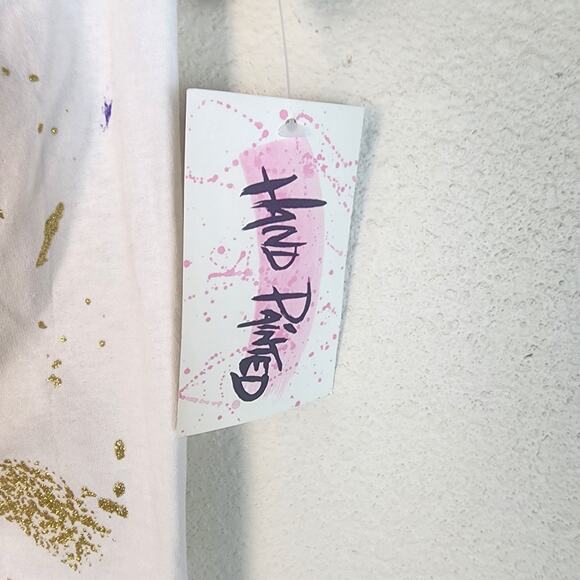 K.W.B.L. Los Angeles Vintage Hand Painted Western Horses Neon Top NWT 90's 1990 - Picture 11 of 12